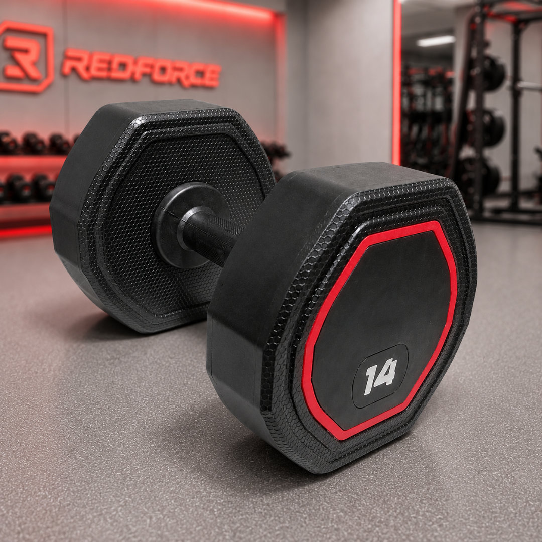 Dumbell Monobloco Injetado Pegada Injetada RedForce
