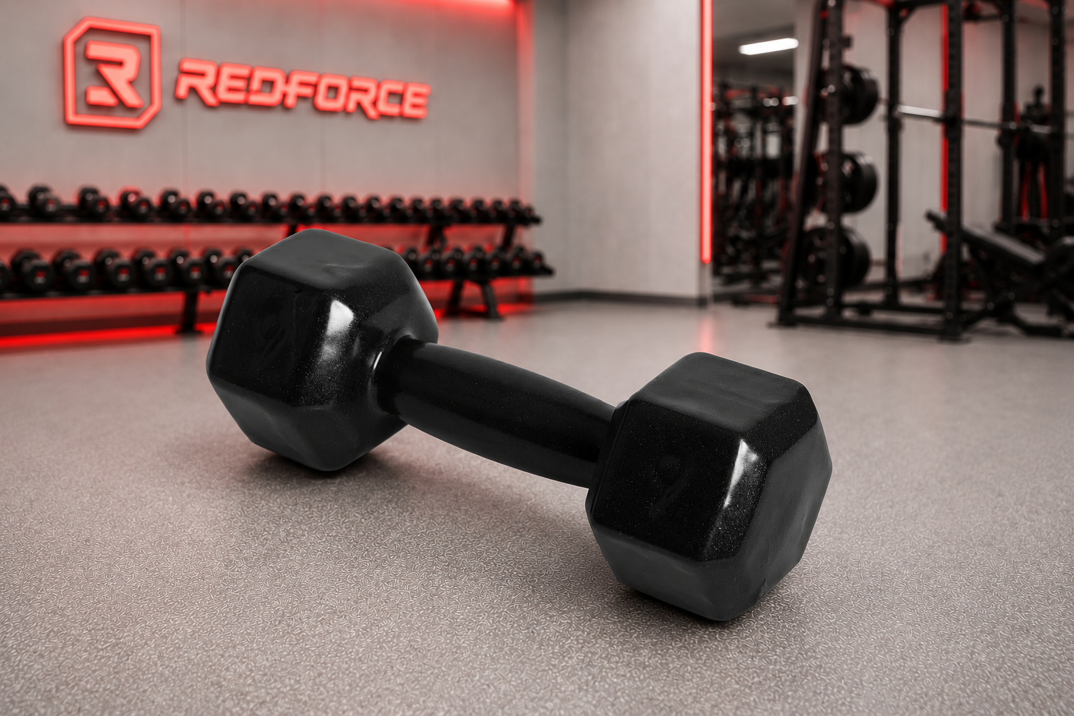 Halter Sextavado Emborrachado RedForce